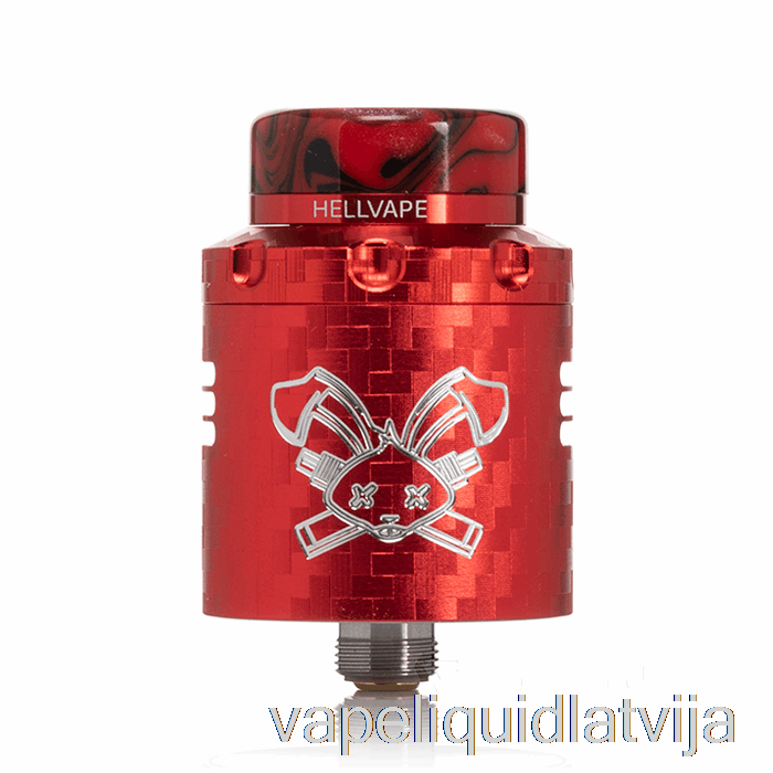 Hellvape Beigts Trusis V3 24mm Rda Sarkans Oglekļa šķiedras Vape šķidrums